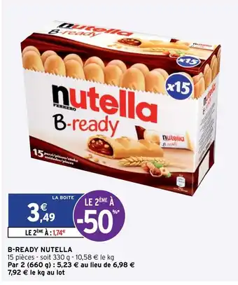 Intermarché B-Ready Nutella offre