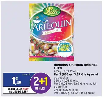 Intermarché Bonbons Arlequin Original Lutti offre