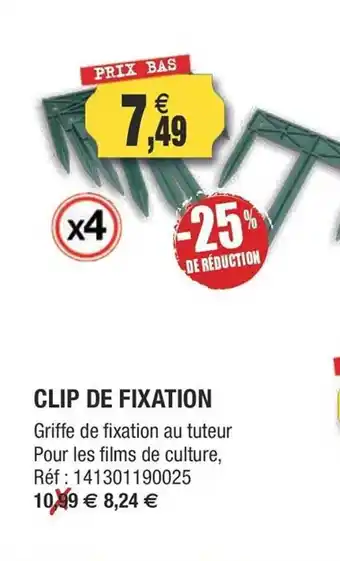 Outiror Clip de fixation offre