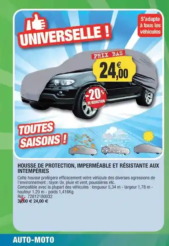 Outiror Housse de protection, imperméable et résistante aux intempéries offre