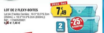 Outiror Lot de 2 flexy-boîtes offre