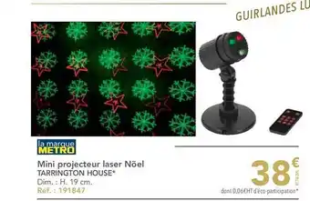 METRO Mini projecteur laser noël tarrington house offre