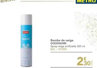 Bombe de neige goodmark