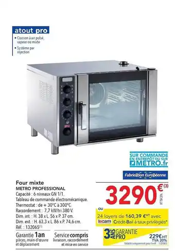 METRO Four mixte metro professional offre