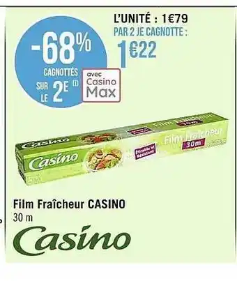 Casino Supermarchés Film fraîcheur casino offre
