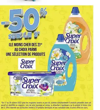 Casino Supermarchés Produits super croix offre