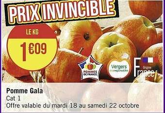 Casino Supermarchés Pomme gala offre