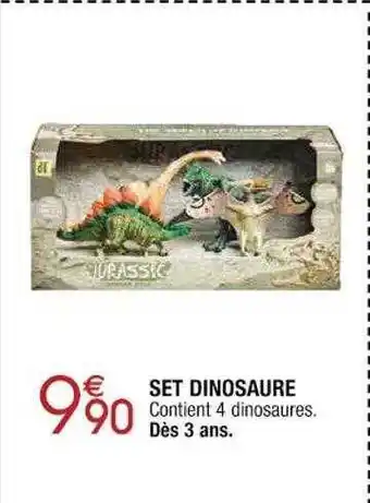 Cora x Carrefour Set dinosaure offre