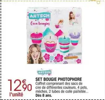 Cora x Carrefour Set bougie photophore artech offre