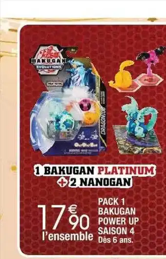 Pack 1 bakugan power up saison 4