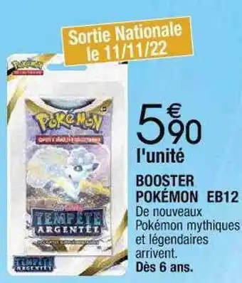 Cora x Carrefour Booster pokémon eb12 offre