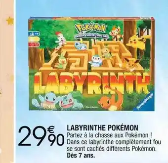 Cora x Carrefour Labyrinthe pokémon offre
