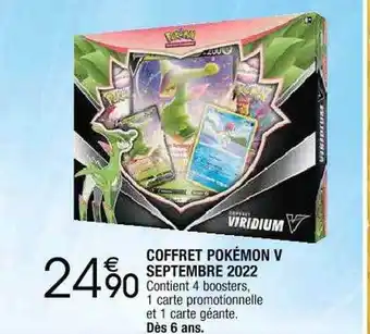 Cora x Carrefour Coffret pokémon v septembre 2022 offre