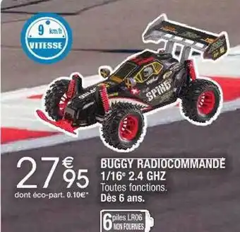 Cora x Carrefour Buggy radiocommandé 1-16e 2.4 ghz offre