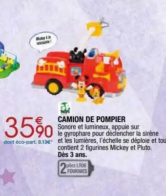 Migros Camion de pompier offre