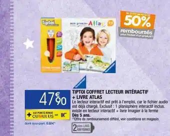 Migros Tiptoi coffret lecteur intéractif + livre atlas offre