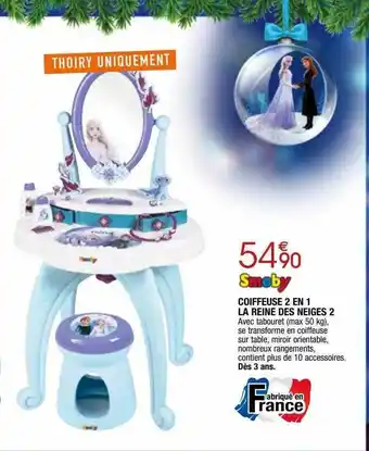 Migros Coiffeuse 2 en 1 la reine des neiges 2 smoby offre