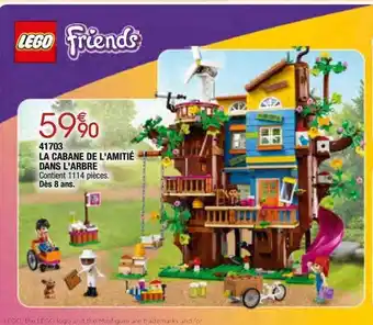 Migros 41703 la cabane de l'amitié dans l'arbre lego friends offre