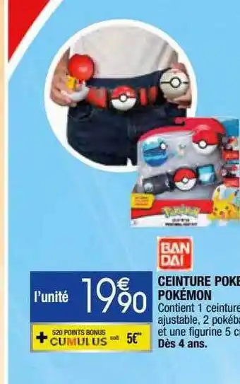 Ceinture pokeball pokémon