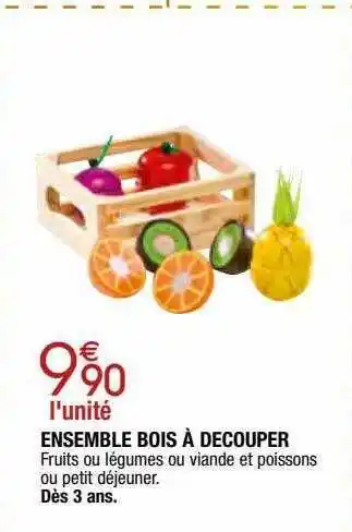 Migros Ensemble bois à découper offre