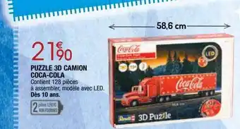 Migros Puzzle 3d camion coca-cola offre