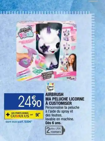 Migros Airbrush ma peluche licorne à customiser offre