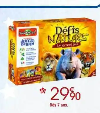 Migros Défis nature le grand jeu offre