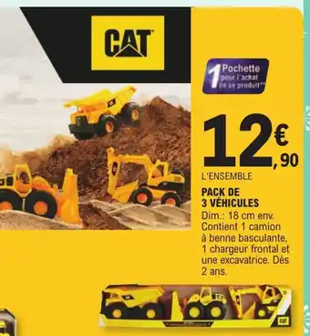 E.Leclerc Pack de 3 Véhicules offre