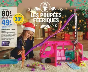 E.Leclerc Méga Camping-Car de Barbie offre