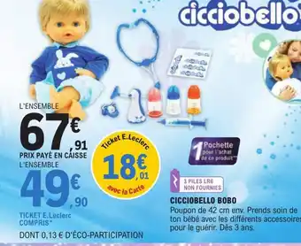 E.Leclerc Cicciobello Bobo offre
