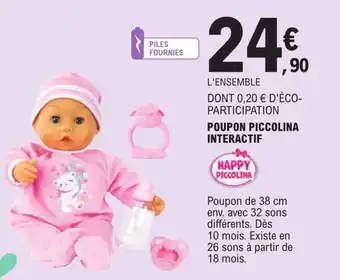 E.Leclerc Poupon Piccolina Interactif offre