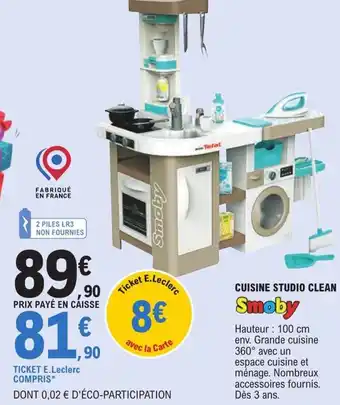 E.Leclerc Cuisine Studio Clean offre
