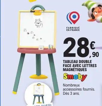 E.Leclerc Tableau Double Face Avec Lettres Magnétiques offre