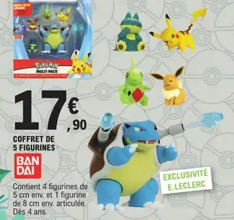 E.Leclerc Coffret de 5 Figurines offre