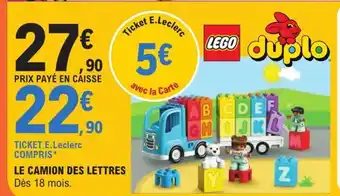 E.Leclerc Le Camion des Lettres offre