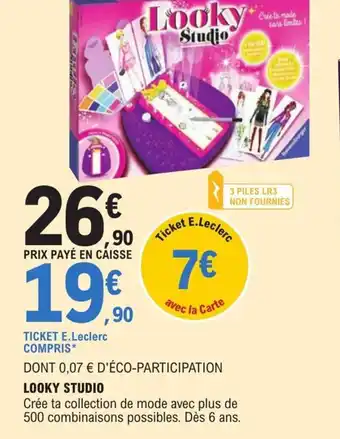 E.Leclerc Looky Studio offre