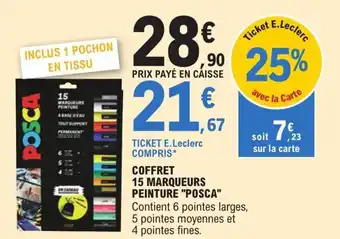 Coffret 15 Marqueurs Peinture Posca