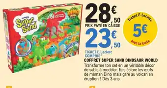 E.Leclerc Coffret Super Sand Dinosaur World offre