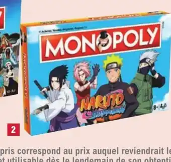 E.Leclerc Monopoly Naruto offre