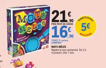 E.Leclerc Mots Mélés offre
