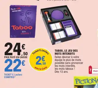 Taboo Le Jeu Des Mots Interdits