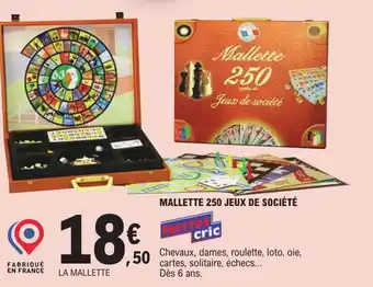 Mallette 250 Juex de Société