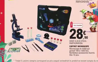 E.Leclerc Coffret Microscope offre