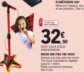 E.Leclerc Micro Sur Pied The voice offre