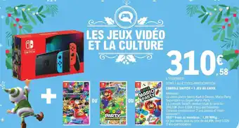 E.Leclerc Console Switch +1 Jeu Au Choix offre
