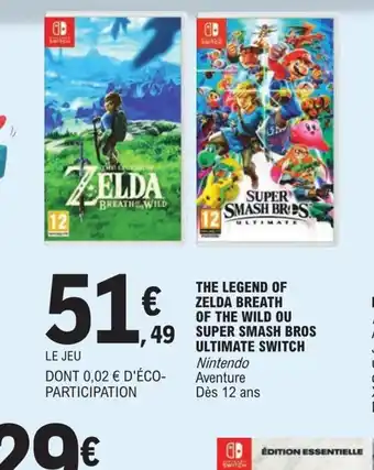 The Legend Of Zelda Breath Of The Wid Ou Super Smash Bros Ultimate Switch