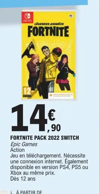 Fortnite Pack 2022 Switch Epic Games