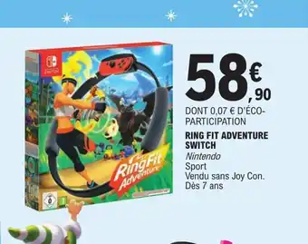 E.Leclerc Ring Fit Adventure Switch Nintendo offre