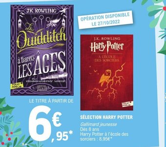 E.Leclerc Selection Harry Potter offre