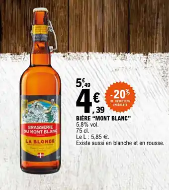 E.Leclerc Bière Mont Blanc offre